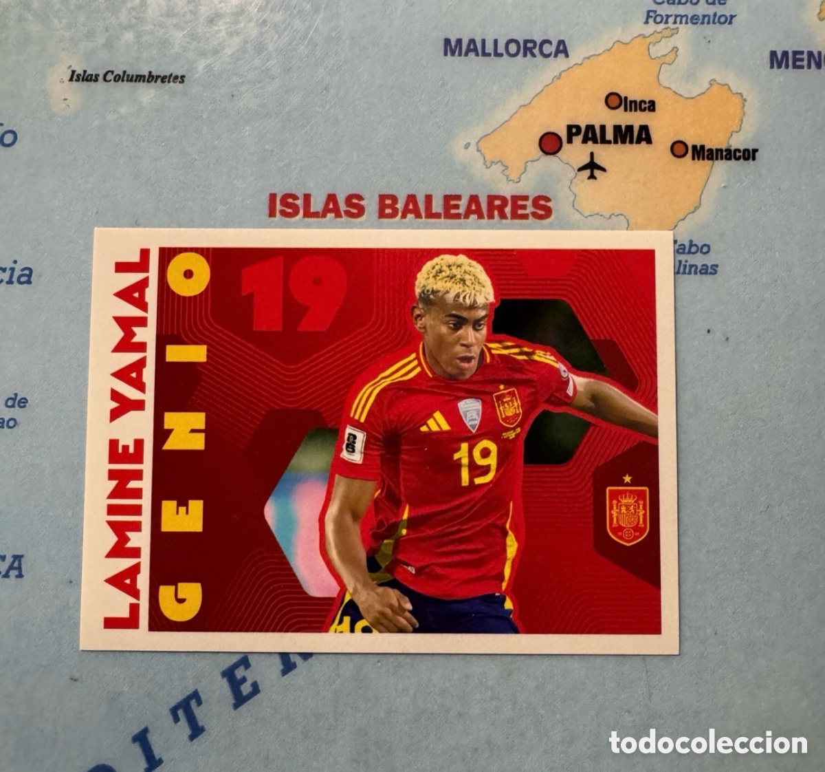 Cromos de f&uacute;tbol: Lamine Yamal n&uacute;mero 71 la selecci&oacute;n espa&ntilde;ola &ldquo;Espa&ntilde;a 2026&rdquo; del Carrefour 2026