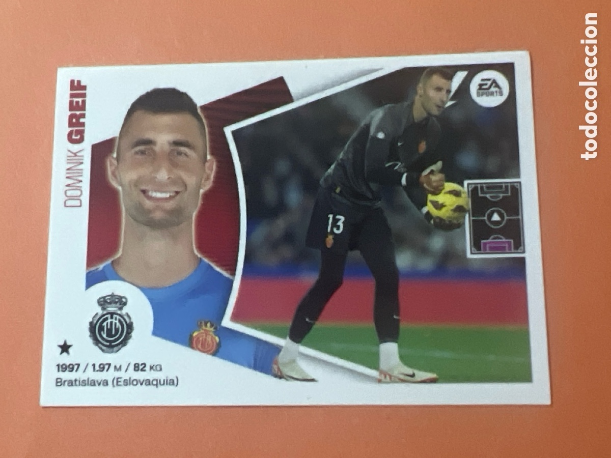 Cromos de f&uacute;tbol: C4464. N&ordm; 4 GREIF MALLORCA LIGA ESTE 2024 2025 24 25 PANINI