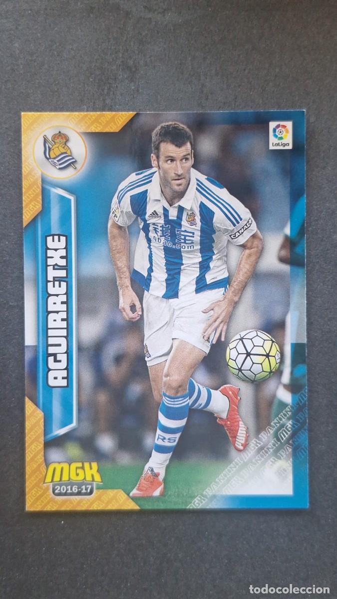 Cromos de f&uacute;tbol: L1 AGUIRRETXE REAL SOCIEDAD 424 PANINI MEGACRACKS 2016 2017 16 17