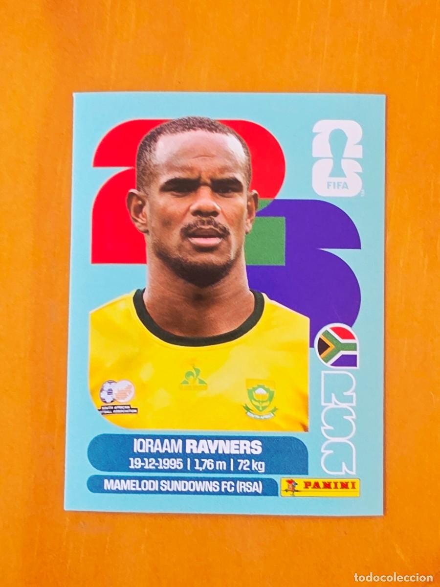 Cromos de f&uacute;tbol: RSA 18 Iqraam Rayners, Sud&aacute;frica, Panini FIFA World Cup Mundial 2026 Sticker
