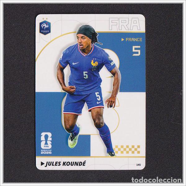 Football Stickers: FIFA WORLD CUP 2026 PANINI KAYOU JULES KOUNDE 145 FRA FRANCIA MUNDIAL ALBUM COLECCI&Oacute;N - ULTRA BOX