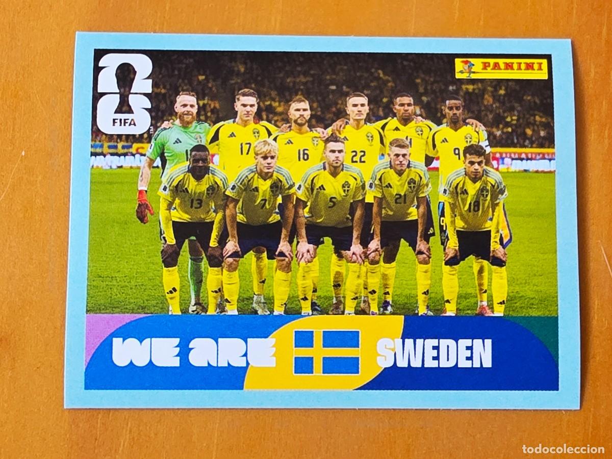 Cromos de f&uacute;tbol: SWE 13 Alineaci&oacute;n equipo plantilla, Suecia, Panini FIFA World Cup Mundial 2026 Sticker
