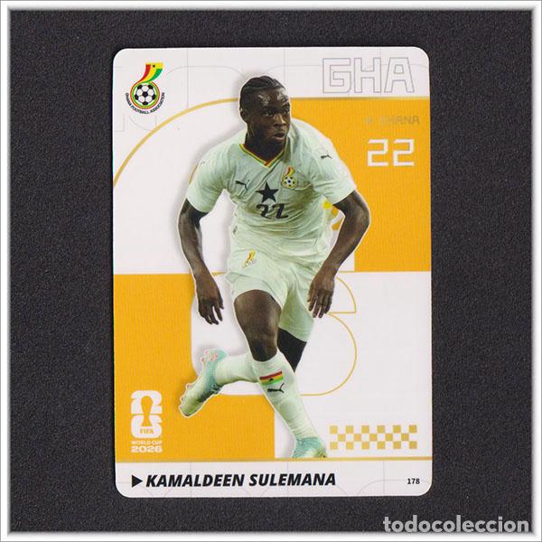 Cromos de f&uacute;tbol: FIFA WORLD CUP 2026 PANINI KAYOU SULEMANA 178 GHA GHANA MUNDIAL ALBUM COLECCI&Oacute;N - ULTRA BOX