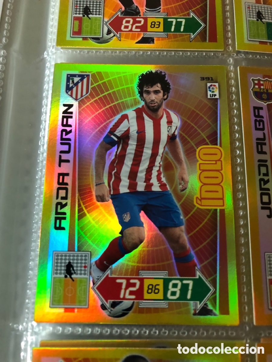Cromos de f&uacute;tbol: Adrenalyn 2012 2013 &iacute;dolo arda turan 391 at Madrid