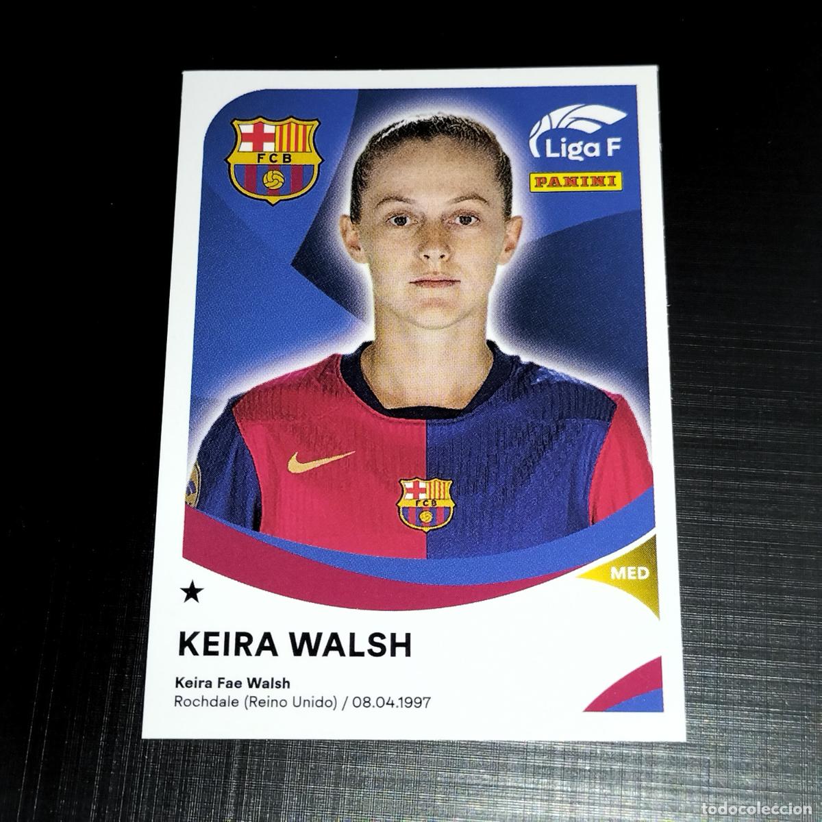 Cromos de f&uacute;tbol: 52 KEIRA WALSH FC BARCELONA CROMOS LIGA F FEMENINA PANINI 2024 2025 24 25