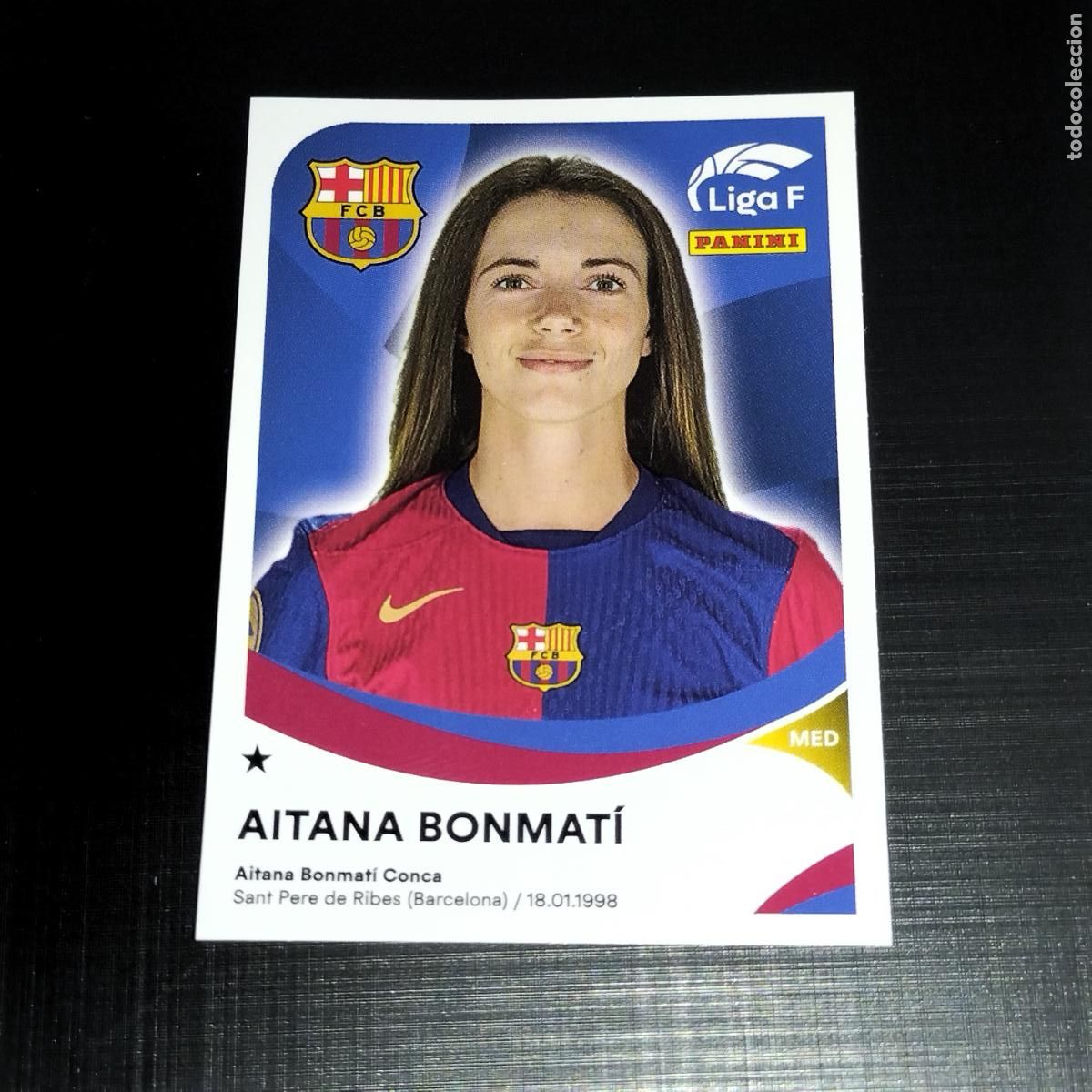 Cromos de f&uacute;tbol: 54 AITANA BONMATI FC BARCELONA CROMOS LIGA F FEMENINA PANINI 2024 2025 24 25
