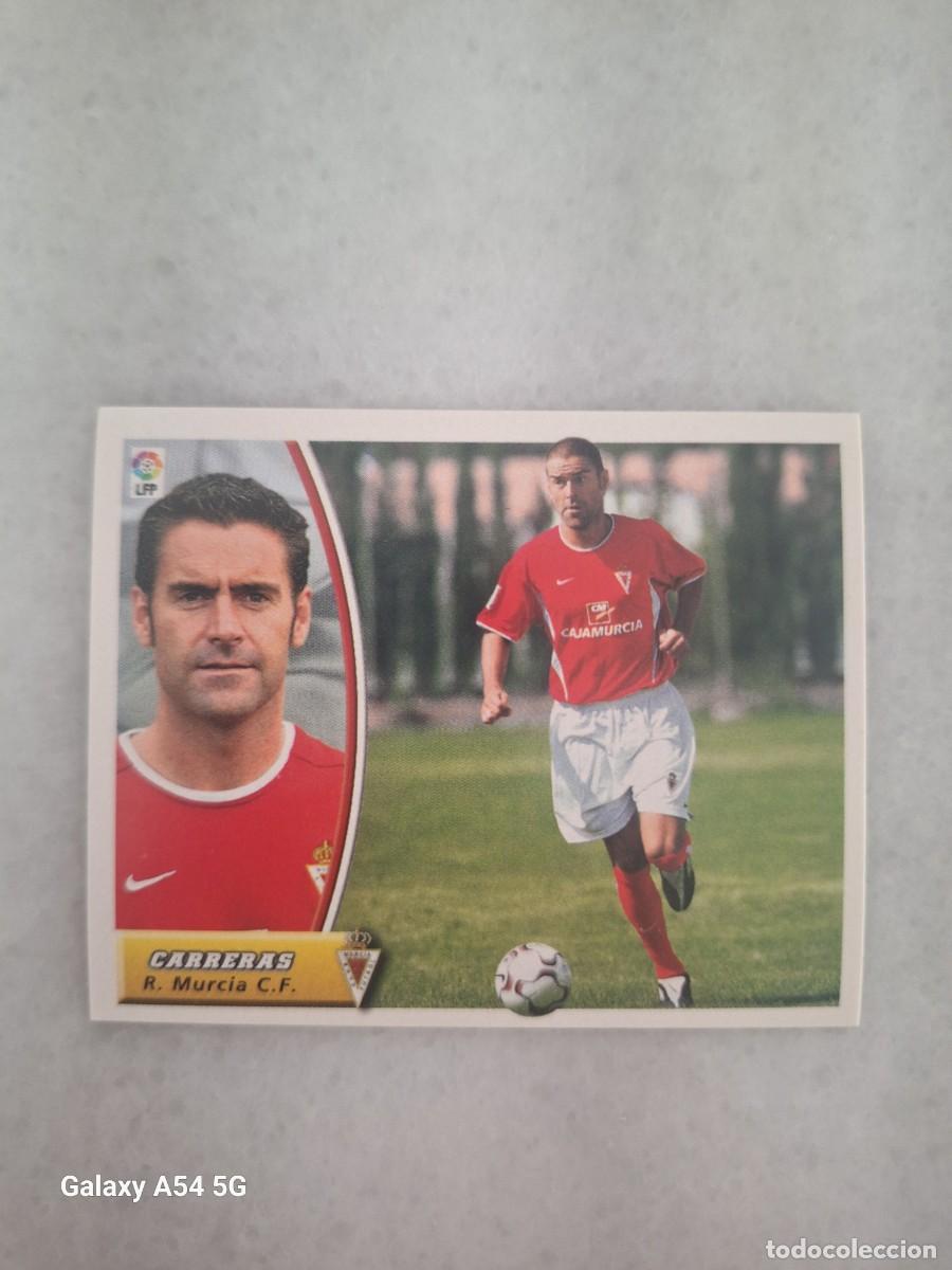 Cromos de f&uacute;tbol: COLOCA CARRERAS MURCIA ESTE 03 04 NUEVO DE SOBRE