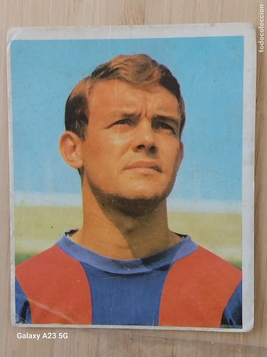 Cromos de f&uacute;tbol: ZALDUA FC BARCELONA A&Ntilde;O 1968 68 69 CAMPEONES BRUGUERA CROMO 45 SIN PEGAR NUNCA ORIGINAL