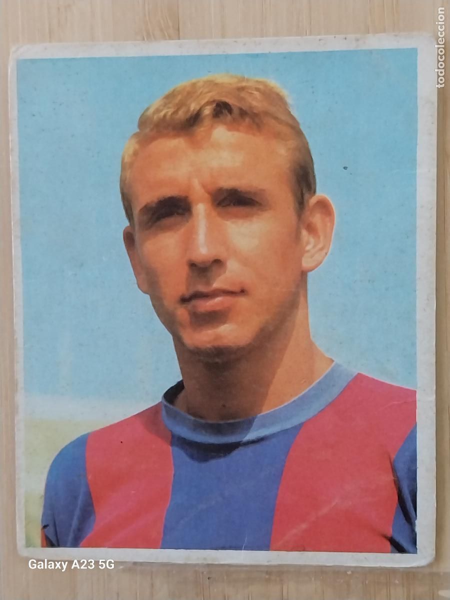 Cromos de f&uacute;tbol: REXACH FC BARCELONA A&Ntilde;O 1968 68 69 CAMPEONES BRUGUERA CROMO 44 SIN PEGAR NUNCA ORIGINAL