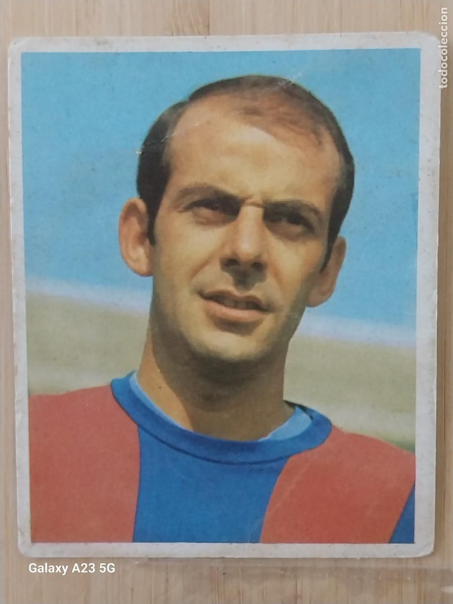 Cromos de f&uacute;tbol: PEREDA FC BARCELONA A&Ntilde;O 1968 68 69 CAMPEONES BRUGUERA CROMO 42 SIN PEGAR NUNCA ORIGINAL
