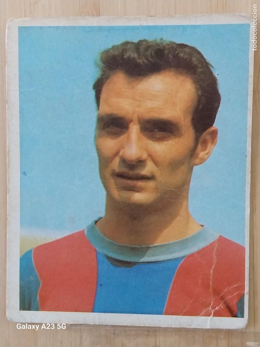 Cromos de f&uacute;tbol: FUSTE FC BARCELONA A&Ntilde;O 1968 68 69 CAMPEONES BRUGUERA CROMO 40 SIN PEGAR NUNCA ORIGINAL