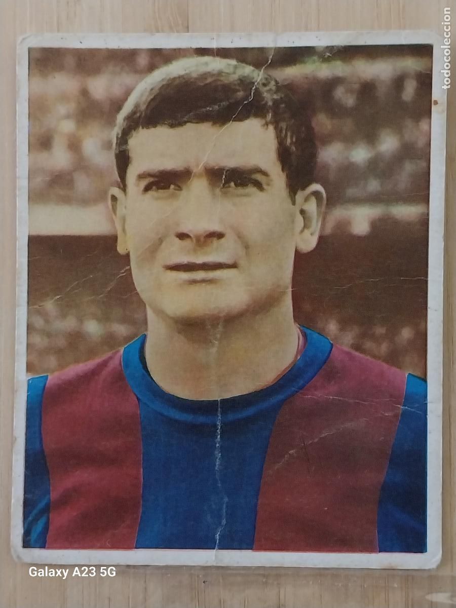 Cromos de f&uacute;tbol: ELADIO FC BARCELONA A&Ntilde;O 1968 68 69 CAMPEONES BRUGUERA CROMO 37 SIN PEGAR NUNCAORIGINAL