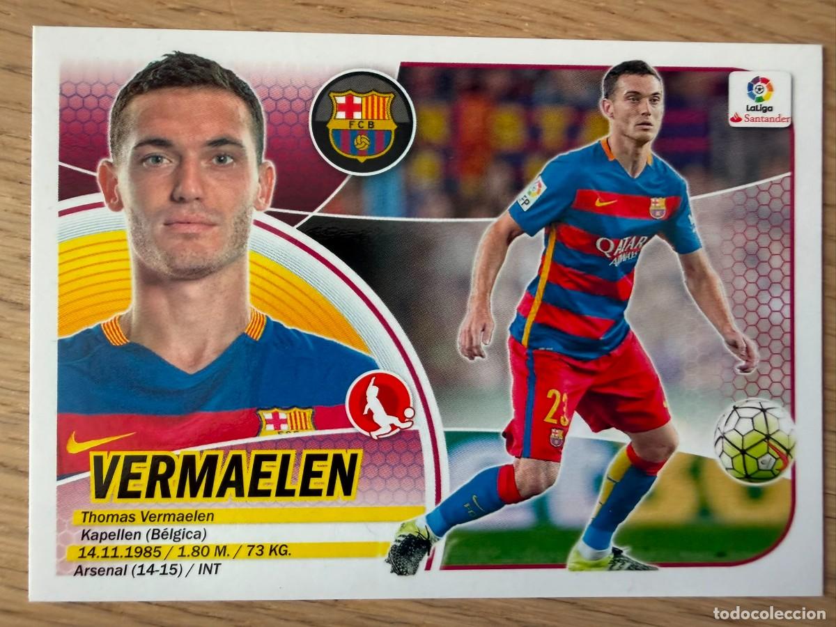Cromos de f&uacute;tbol: 6B 6 B VERMAELEN BARCELONA 16 17 2016 2017 LIGA SANTANDER COLECCIONES ESTE SIN PEGAR STICKER