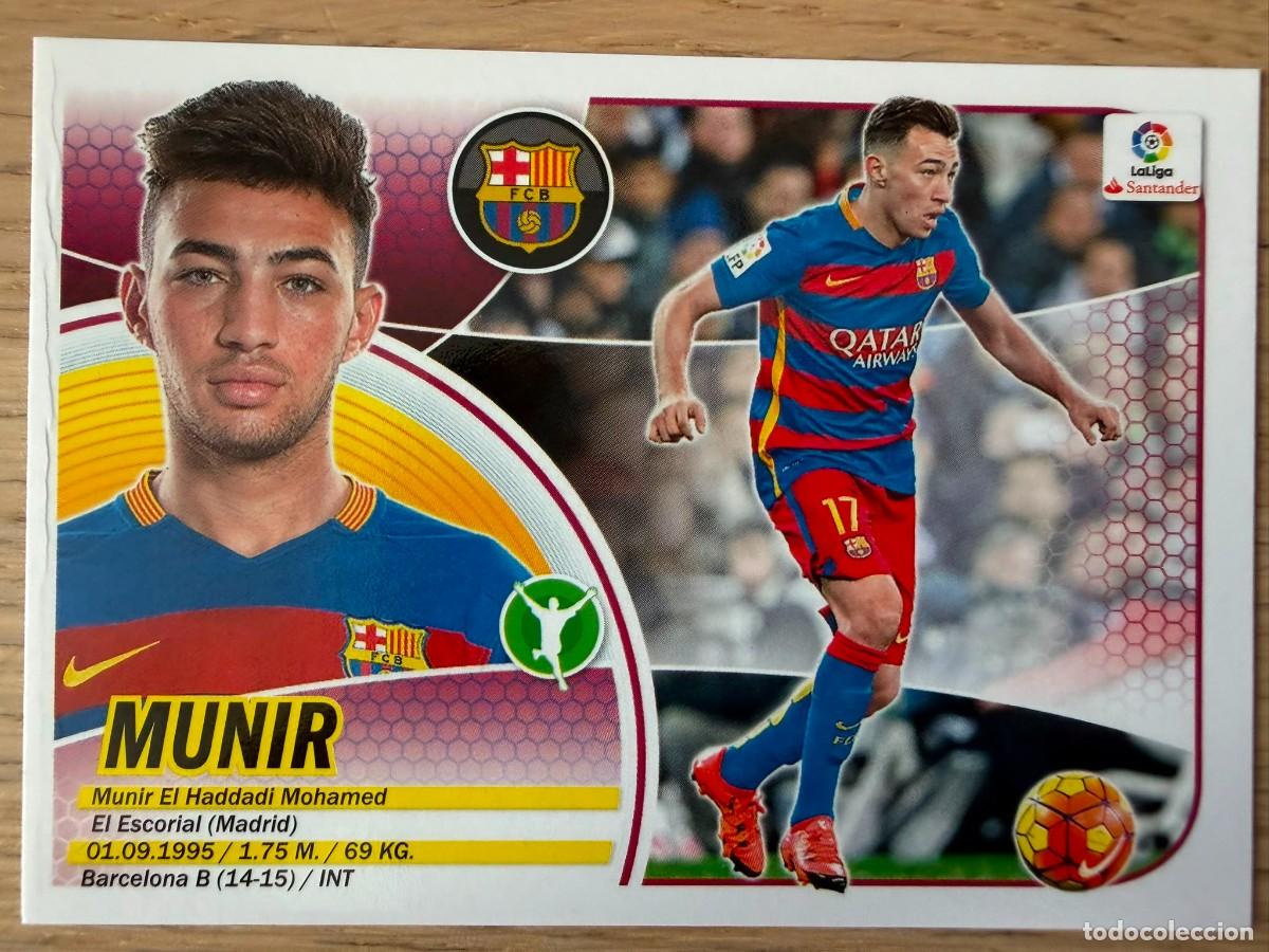 Cromos de f&uacute;tbol: 13B 13 B MUNIR BARCELONA 16 17 2016 2017 LIGA SANTANDER COLECCIONES ESTE SIN PEGAR STICKER