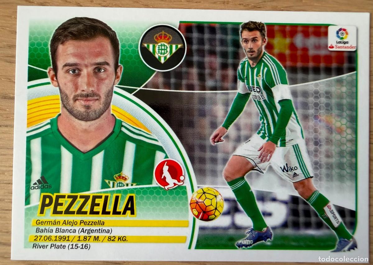 Cromos de f&uacute;tbol: 4A 4 A PEZZELLA REAL BETIS 16 17 2016 2017 LIGA SANTANDER COLECCIONES ESTE SIN PEGAR STICKER