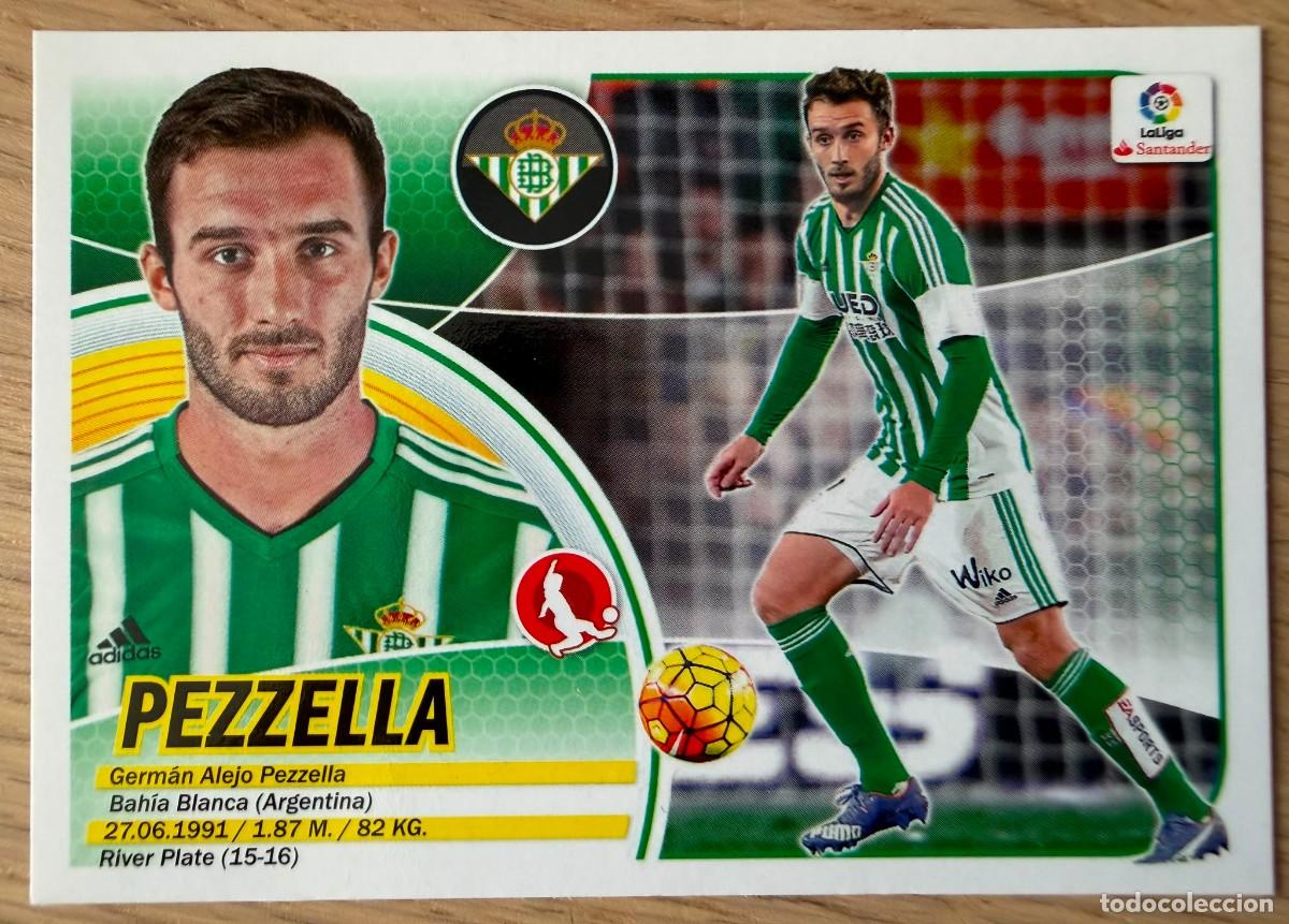 Cromos de f&uacute;tbol: 4A 4 A PEZZELLA REAL BETIS 16 17 2016 2017 LIGA SANTANDER COLECCIONES ESTE SIN PEGAR STICKER