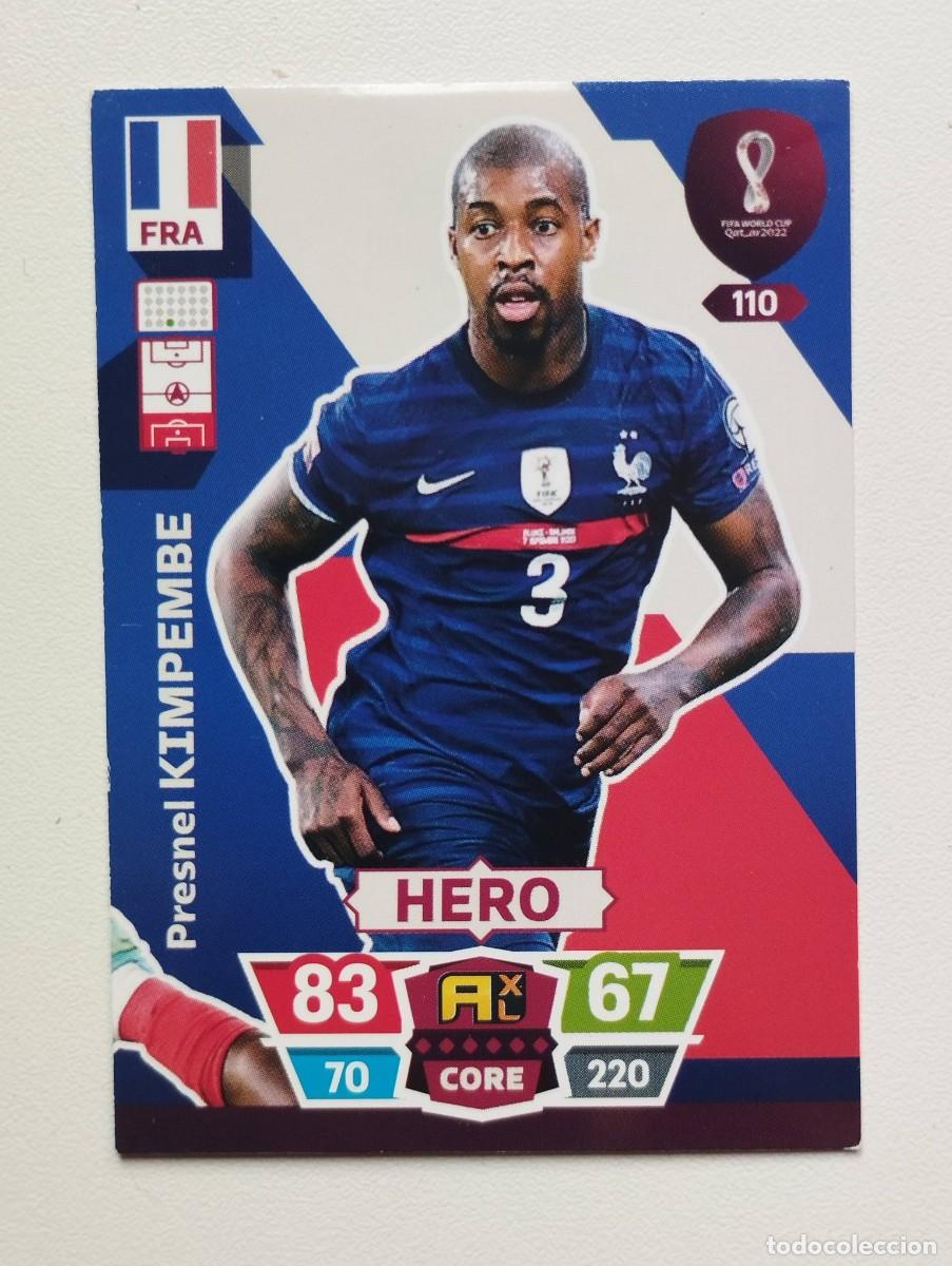 Cromos de f&uacute;tbol: CROMO CARD KIMPEMBE 110 FRANCIA PANINI ADRENALYN COPA MUNDIAL DE FUTBOL QATAR 2022