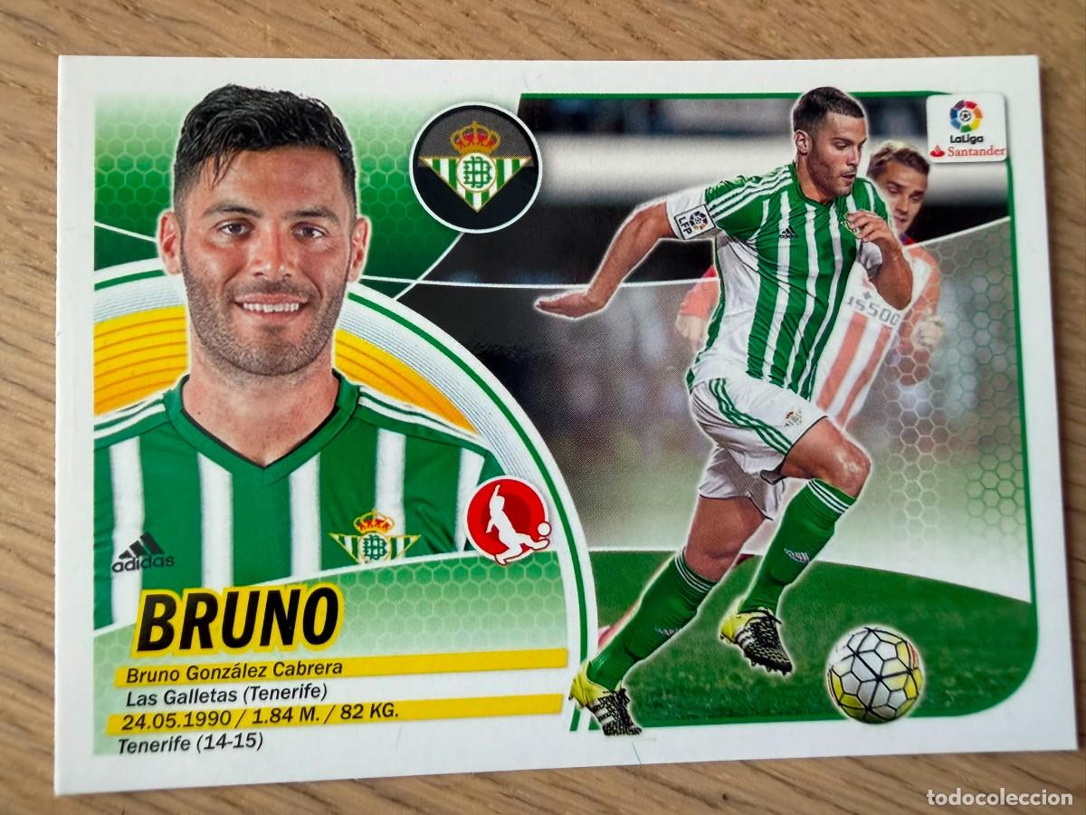 Cromos de f&uacute;tbol: 5 BRUNO REAL BETIS 16 17 2016 2017 LIGA SANTANDER COLECCIONES ESTE SIN PEGAR STICKER