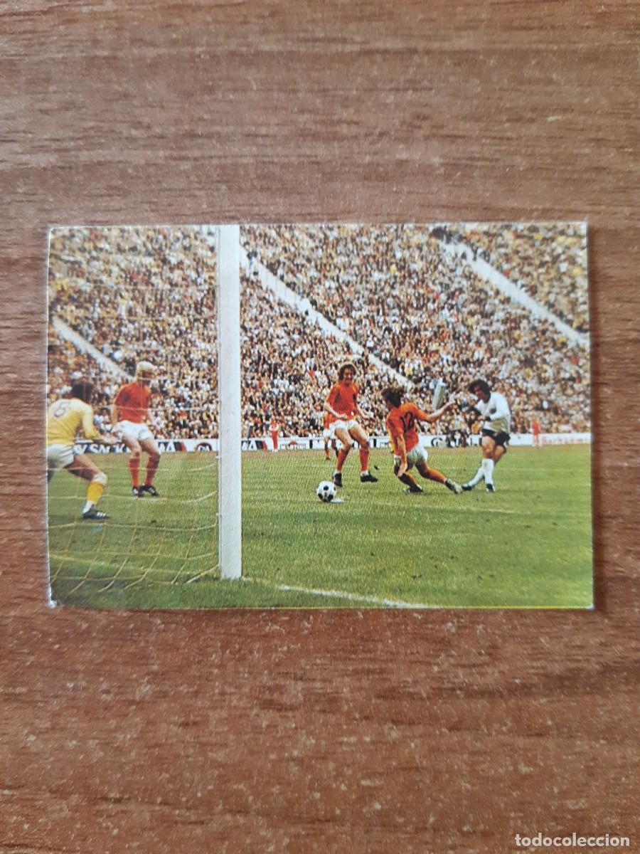 Cromos de f&uacute;tbol: N&deg;80 GOL DE GERD M&Uuml;LLER 1974 F&Uacute;TBOL EN ACCI&Oacute;N DANONE 82 MUNDIAL ESPA&Ntilde;A 1982. NUNCA PEGADO, SIN PEGAR