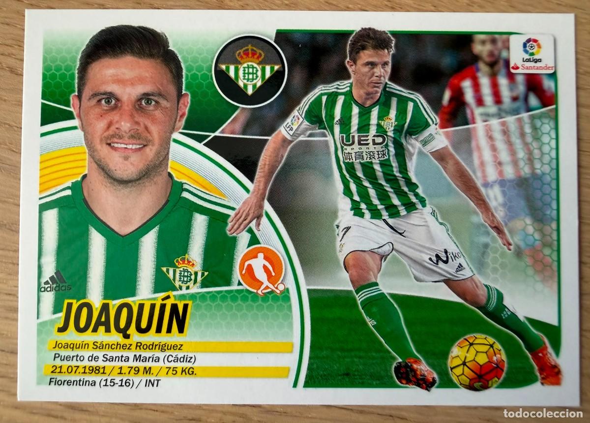Fu&szlig;ball-Sticker: 11 JOAQUIN REAL BETIS 16 17 2016 2017 LIGA SANTANDER COLECCIONES ESTE SIN PEGAR STICKER