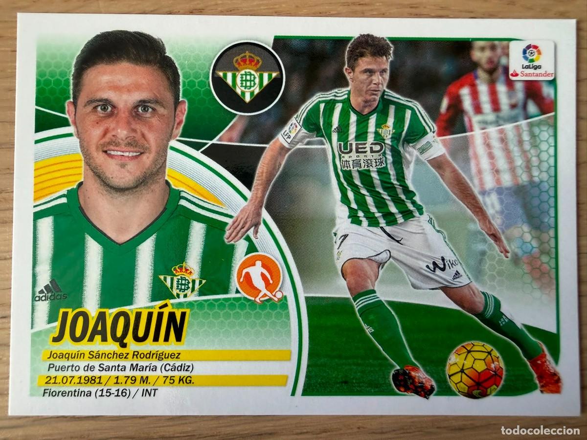 Fu&szlig;ball-Sticker: 11 JOAQUIN REAL BETIS 16 17 2016 2017 LIGA SANTANDER COLECCIONES ESTE SIN PEGAR STICKER