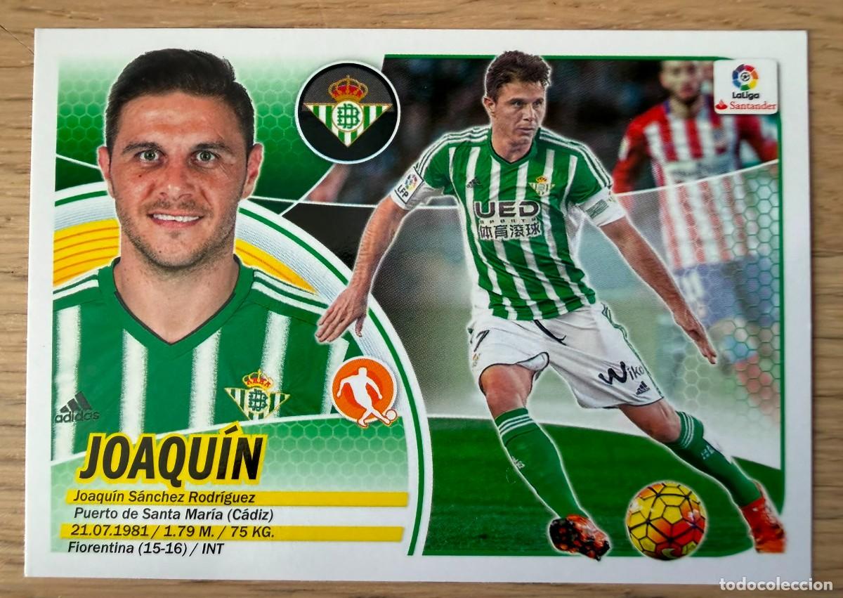 Fu&szlig;ball-Sticker: 11 JOAQUIN REAL BETIS 16 17 2016 2017 LIGA SANTANDER COLECCIONES ESTE SIN PEGAR STICKER