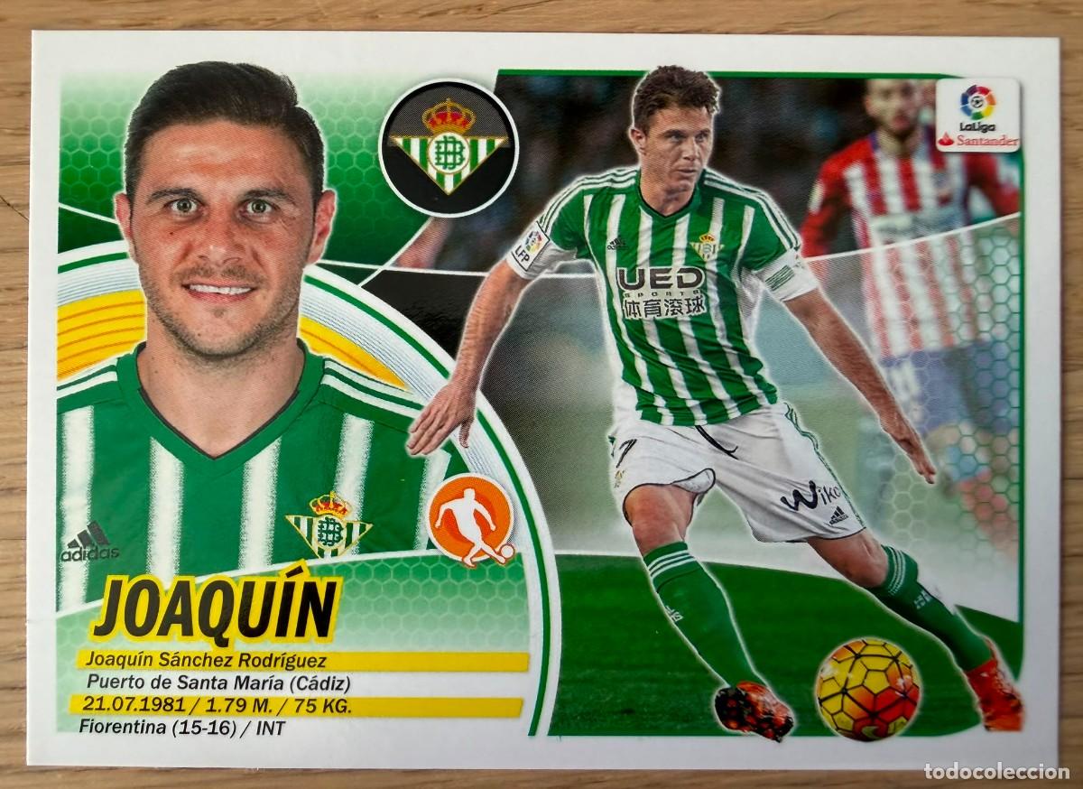 Fu&szlig;ball-Sticker: 11 JOAQUIN REAL BETIS 16 17 2016 2017 LIGA SANTANDER COLECCIONES ESTE SIN PEGAR STICKER