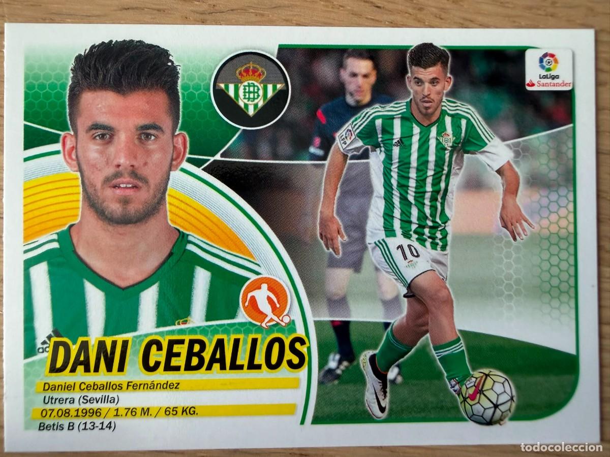 Fu&szlig;ball-Sticker: 12 DANI CEBALLOS REAL BETIS 16 17 2016 2017 LIGA SANTANDER COLECCIONES ESTE SIN PEGAR STICKER