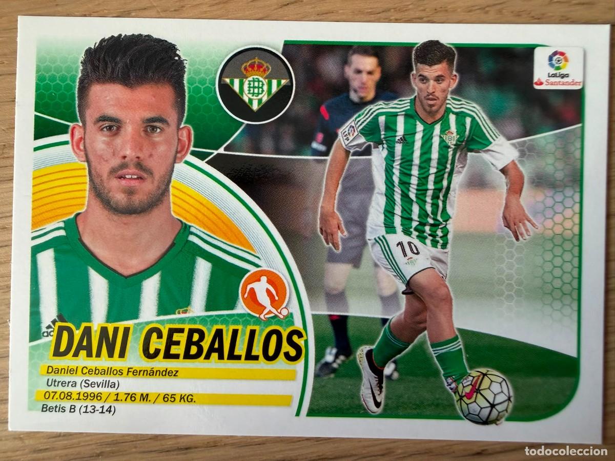 Cartes &agrave; collectionner de Football: 12 DANI CEBALLOS REAL BETIS 16 17 2016 2017 LIGA SANTANDER COLECCIONES ESTE SIN PEGAR STICKER