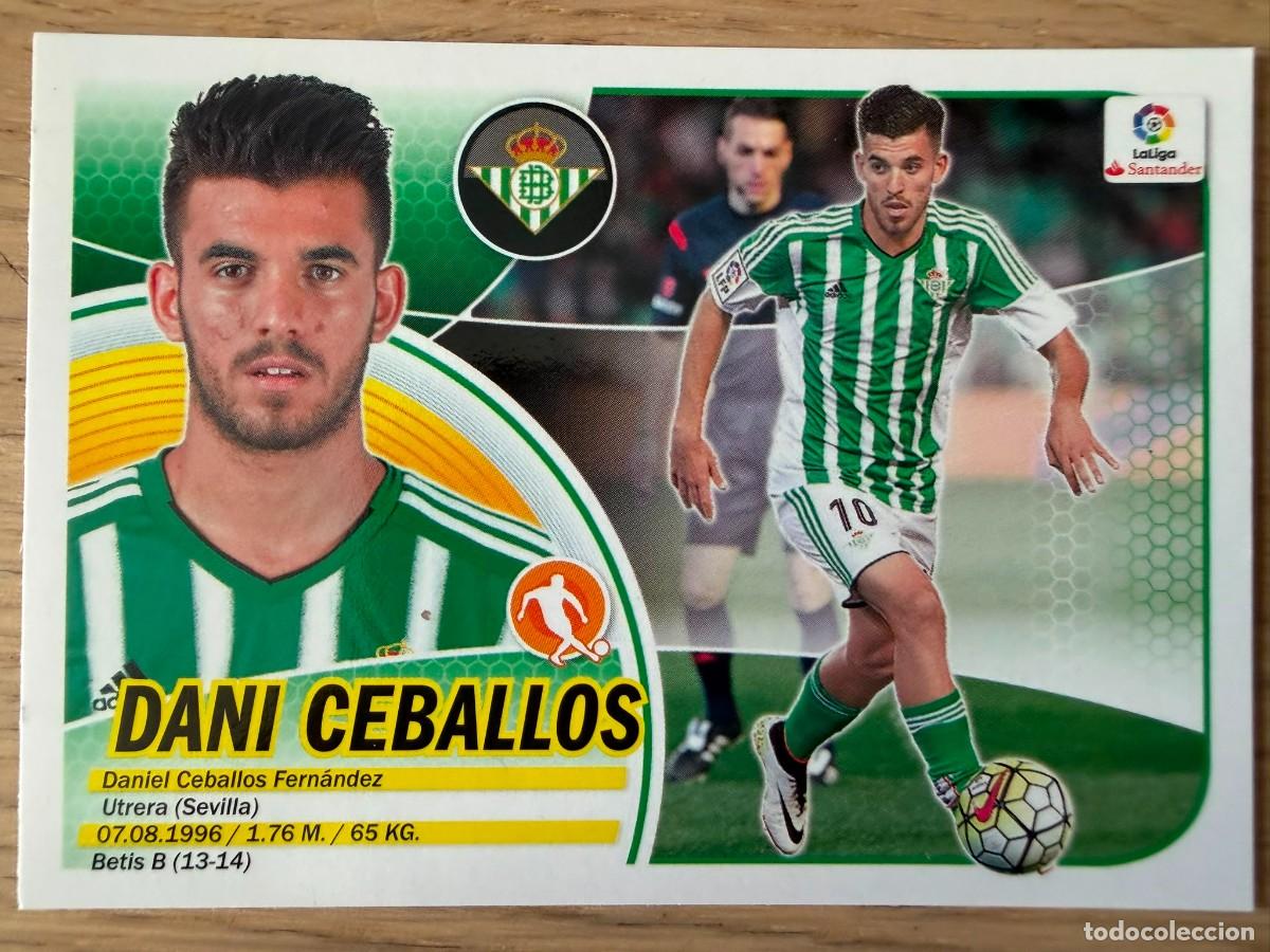 Cartes &agrave; collectionner de Football: 12 DANI CEBALLOS REAL BETIS 16 17 2016 2017 LIGA SANTANDER COLECCIONES ESTE SIN PEGAR STICKER