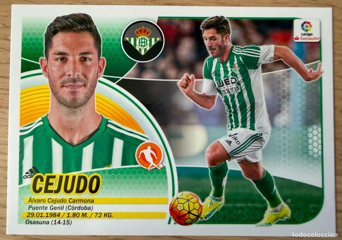 Cartes &agrave; collectionner de Football: 13A 13 A CEJUDO REAL BETIS 16 17 2016 2017 LIGA SANTANDER COLECCIONES ESTE SIN PEGAR STICKER
