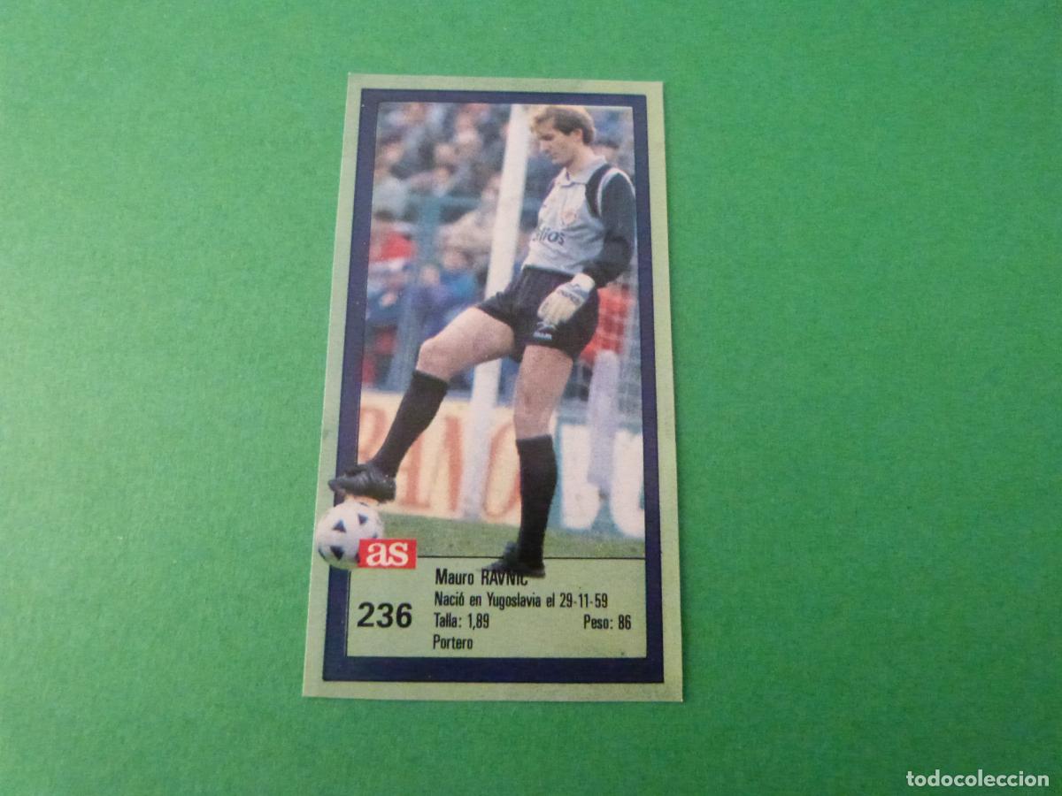 Cartes &agrave; collectionner de Football: CROMO FUTBOL RAVNIC REAL VALLADOLID RECORTADO N&ordm; 236 ASES DE LA LIGA 1989-1990/89-90 DIARIO AS
