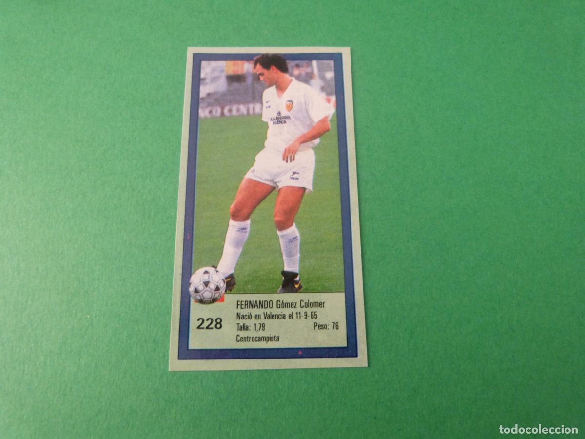Cromos de f&uacute;tbol: CROMO FUTBOL FERNANDO VALENCIA C.F. RECORTADO N&ordm; 228 ASES DE LA LIGA 1989-1990/89-90 DIARIO AS