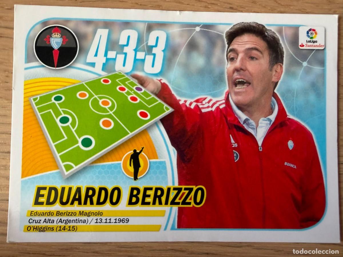 Cromos de f&uacute;tbol: 12 BERIZZO ENTRENADOR CELTA VIGO 16 17 2016 2017 LIGA SANTANDER COLECCIONES ESTE SIN PEGAR STICKER