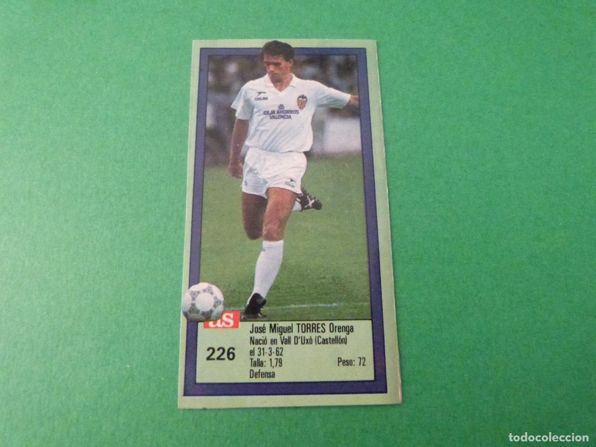 Cromos de f&uacute;tbol: CROMO FUTBOL TORRES VALENCIA C.F. RECORTADO N&ordm; 226 ASES DE LA LIGA 1989-1990/89-90 DIARIO AS