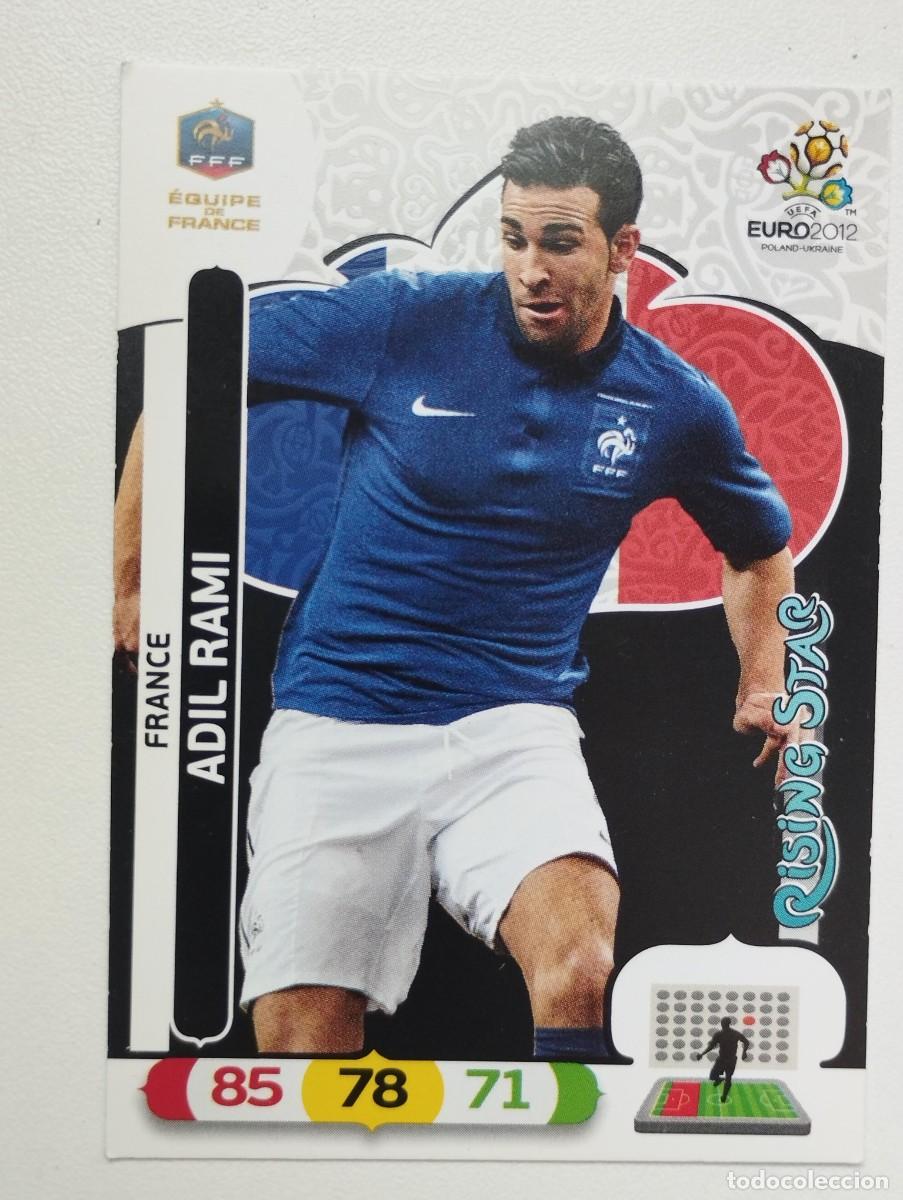 Cromos de f&uacute;tbol: CROMO CARD ADRENALYN PANINI EUROCOPA POLONIA UCRANIA EURO 2012 UEFA FRANCIA ADIL RAMI RISING STAR