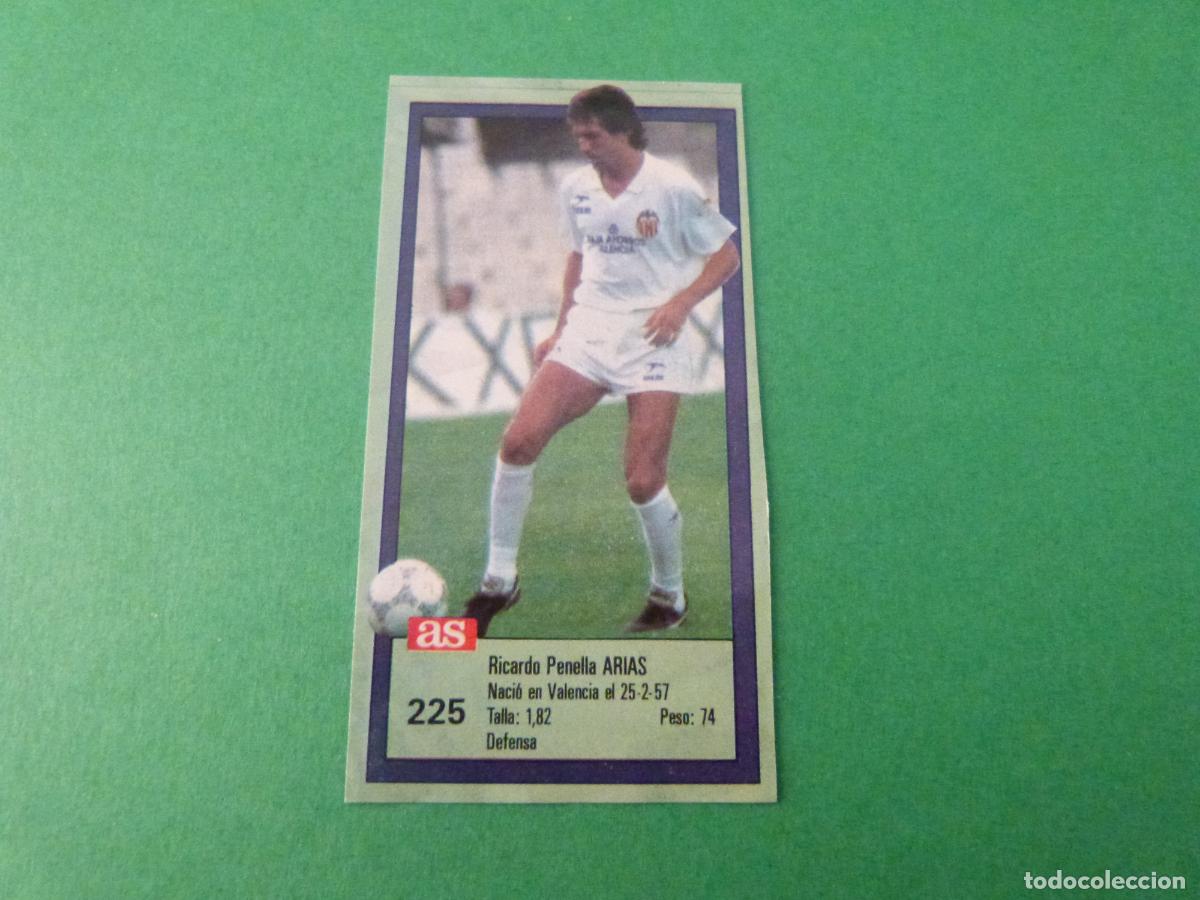 Cromos de f&uacute;tbol: CROMO FUTBOL ARIAS VALENCIA C.F. RECORTADO N&ordm; 225 ASES DE LA LIGA 1989-1990/89-90 DIARIO AS