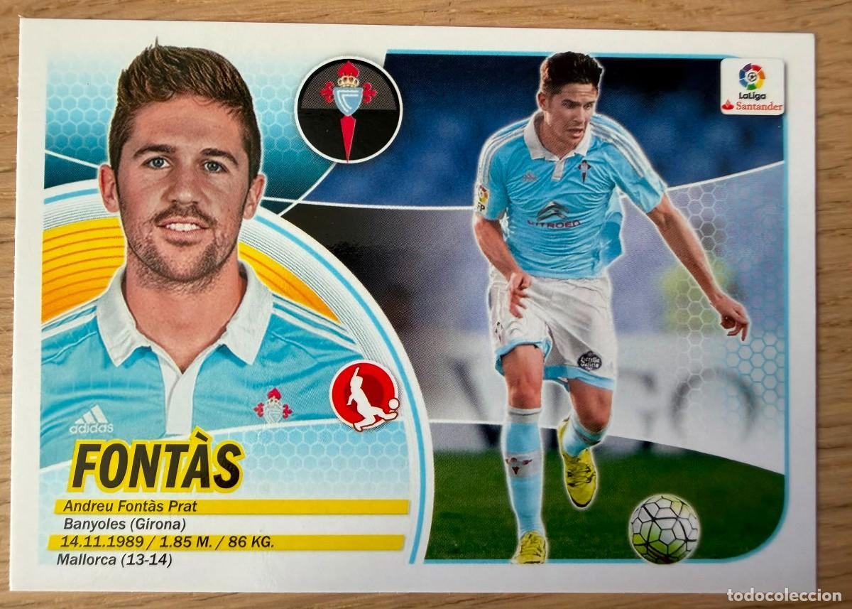 Cromos de f&uacute;tbol: 6A 6 A FONTAS CELTA VIGO 16 17 2016 2017 LIGA SANTANDER COLECCIONES ESTE SIN PEGAR STICKER