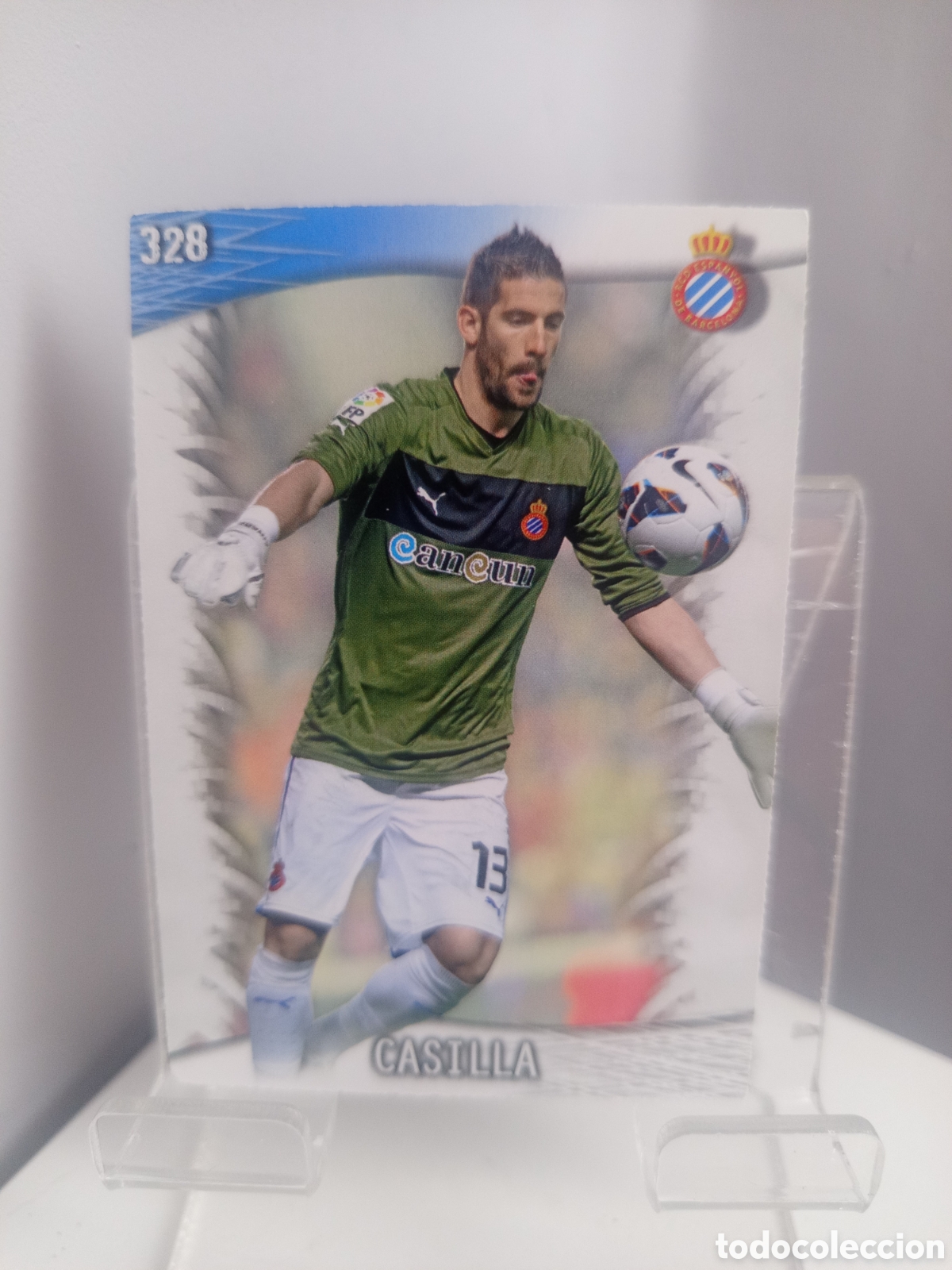 Cromos de f&uacute;tbol: ❇️ CROMO ⚽ CASILLA ESPA&Ntilde;OL 328 FICHAS LIGA QUIZ GAME 2014 13 14 2013 2014 MUNDICROMO ❇️