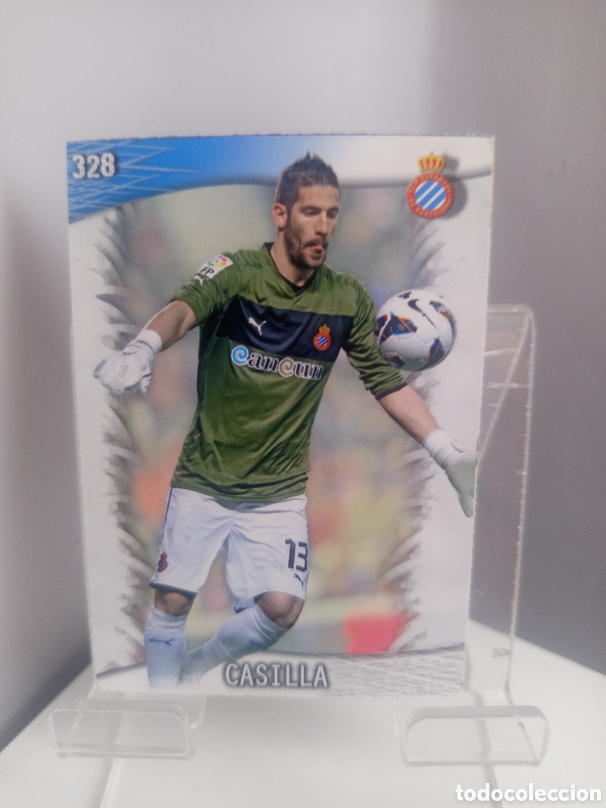 Cromos de f&uacute;tbol: ❇️ CROMO ⚽ CASILLA ESPA&Ntilde;OL 328 FICHAS LIGA QUIZ GAME 2014 13 14 2013 2014 MUNDICROMO ❇️