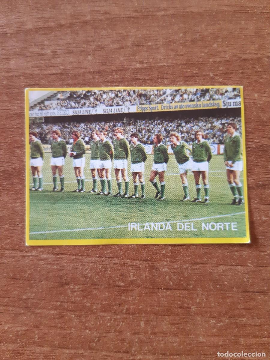 Cromos de f&uacute;tbol: N&deg;54 ALINEACI&Oacute;N IRLANDA DEL NORTE F&Uacute;TBOL EN ACCI&Oacute;N DANONE 82 MUNDIAL ESPA&Ntilde;A 1982. NUNCA PEGADO