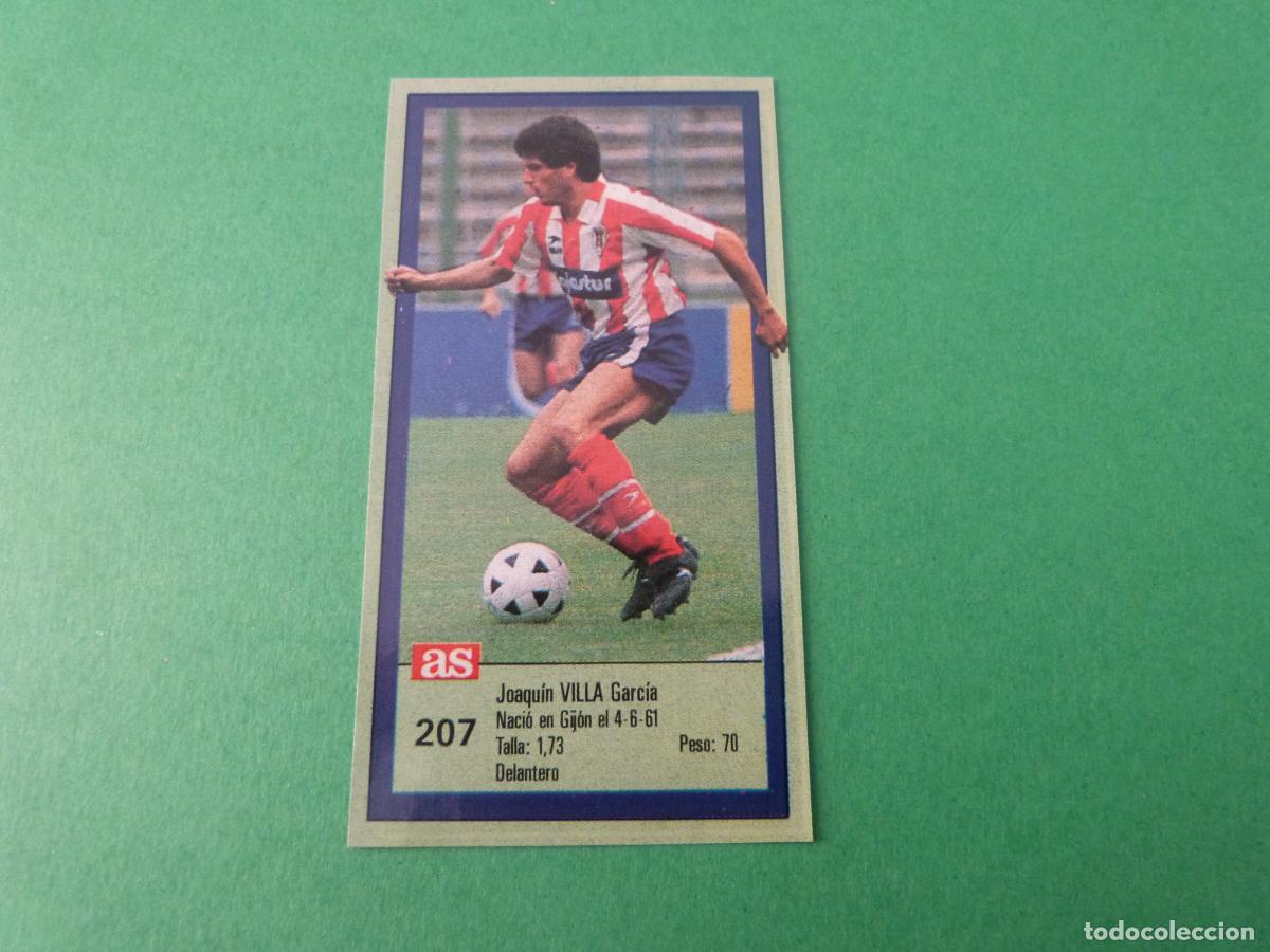 Cromos de f&uacute;tbol: CROMO FUTBOL VILLA SPORTING DE GIJ&Oacute;N RECORTADO N&ordm; 207 ASES DE LA LIGA 1989-1990/89-90 DIARIO AS