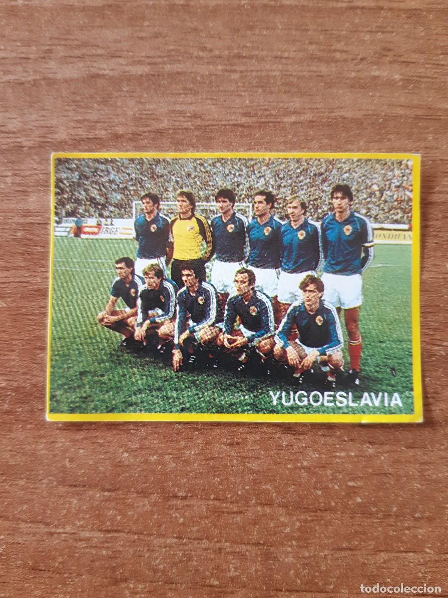 Cromos de f&uacute;tbol: N&deg;49 ALINEACI&Oacute;N YUGOESLAVIA F&Uacute;TBOL EN ACCI&Oacute;N DANONE 82 MUNDIAL ESPA&Ntilde;A 1982. NUNCA PEGADO