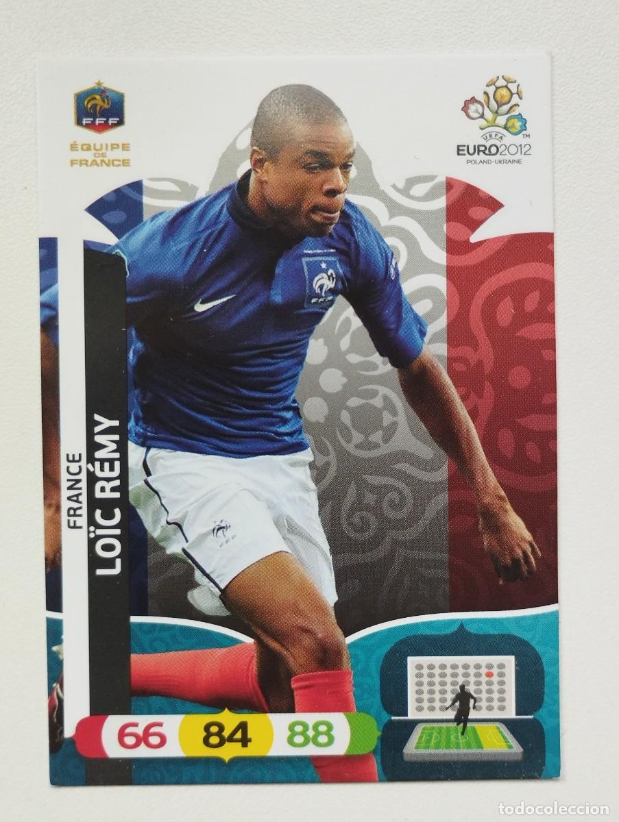 Cromos de f&uacute;tbol: CROMO CARD ADRENALYN PANINI EUROCOPA POLONIA UCRANIA EURO 2012 UEFA FRANCIA 90 LOIC REMY