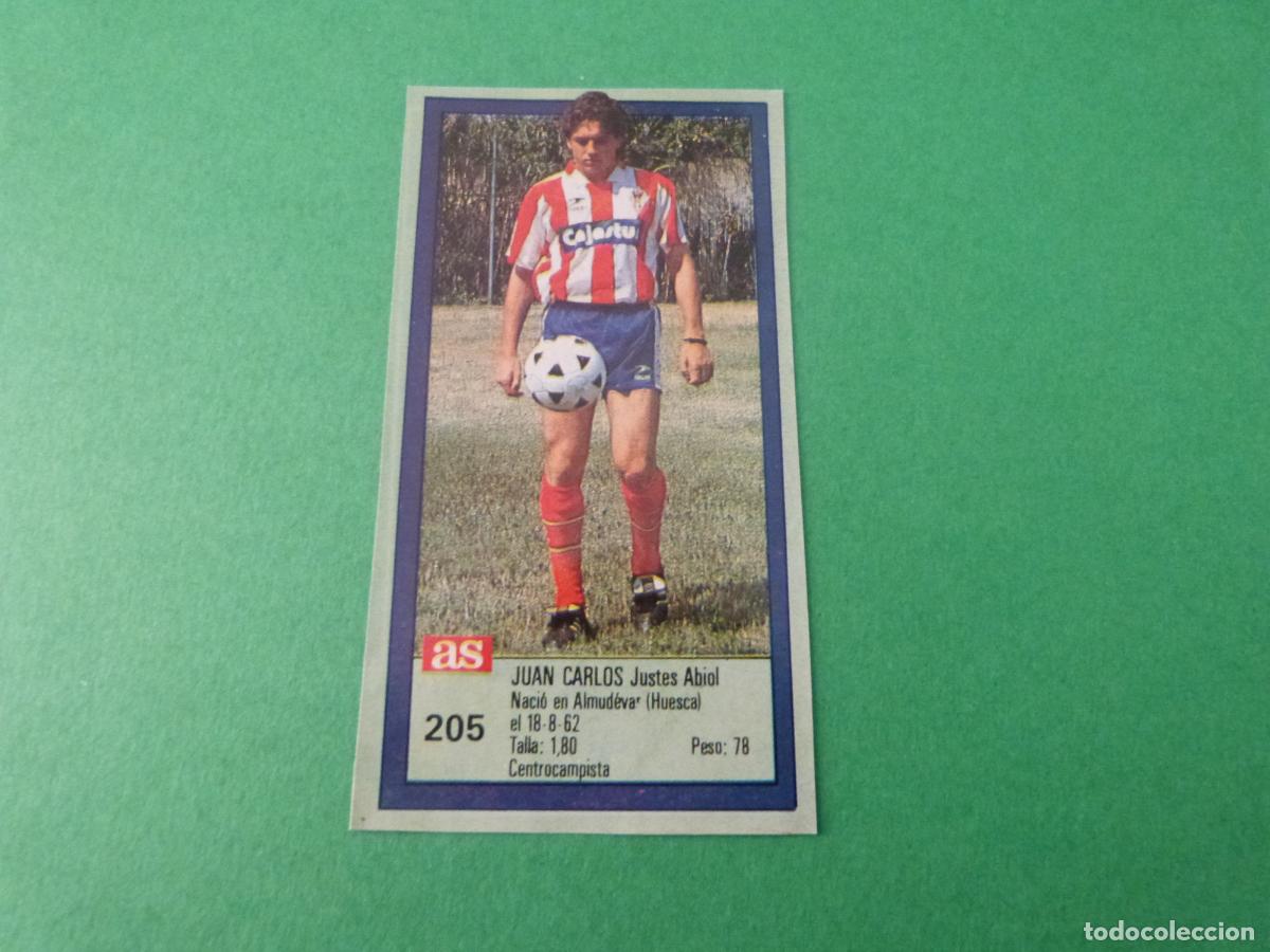 Cromos de f&uacute;tbol: CROMO FUTBOL J. CARLOS SPORTING DE GIJ&Oacute;N RECORTADO N&ordm; 205 ASES DE LA LIGA 1989-1990/89-90 DIARIO AS