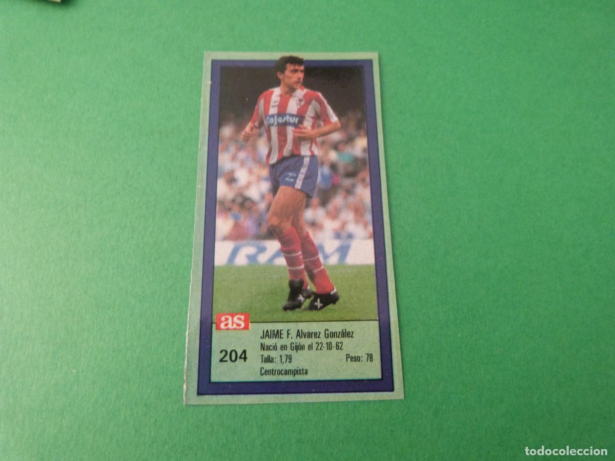 Cromos de f&uacute;tbol: CROMO FUTBOL JAIME I SPORTING DE GIJ&Oacute;N RECORTADO N&ordm; 204 ASES DE LA LIGA 1989-1990/89-90 DIARIO AS