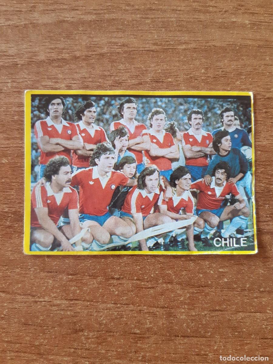 Cromos de f&uacute;tbol: N&deg;46 ALINEACI&Oacute;N CHILE CAMPE&Oacute;N F&Uacute;TBOL EN ACCI&Oacute;N DANONE 82 MUNDIAL ESPA&Ntilde;A 1982. NUNCA PEGADO