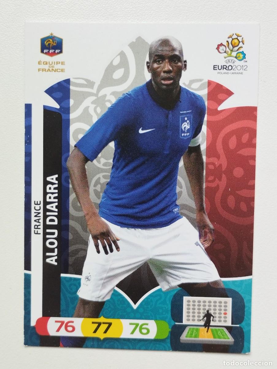 Cromos de f&uacute;tbol: CROMO CARD ADRENALYN PANINI EUROCOPA POLONIA UCRANIA EURO 2012 UEFA FRANCIA 88 ALOU DIARRA
