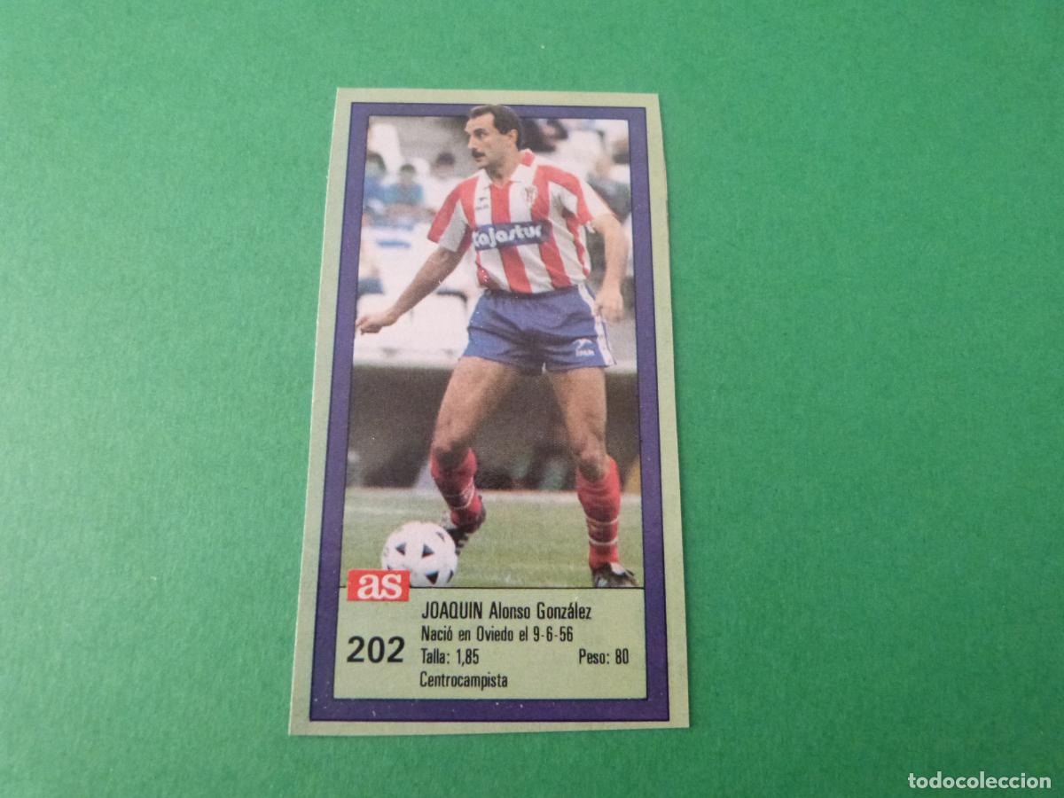 Cromos de f&uacute;tbol: CROMO FUTBOL JOAQUIN SPORTING DE GIJ&Oacute;N RECORTADO N&ordm; 202 ASES DE LA LIGA 1989-1990/89-90 DIARIO AS