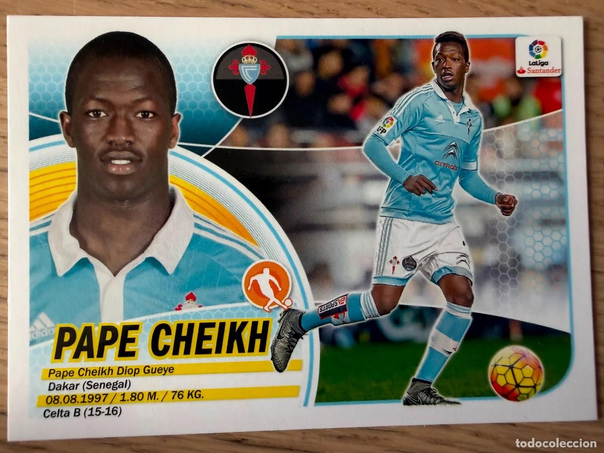Cromos de f&uacute;tbol: 12A 12 A PAPE CHEIKH CELTA VIGO 16 17 2016 2017 LIGA SANTANDER COLECCIONES ESTE SIN PEGAR STICKER